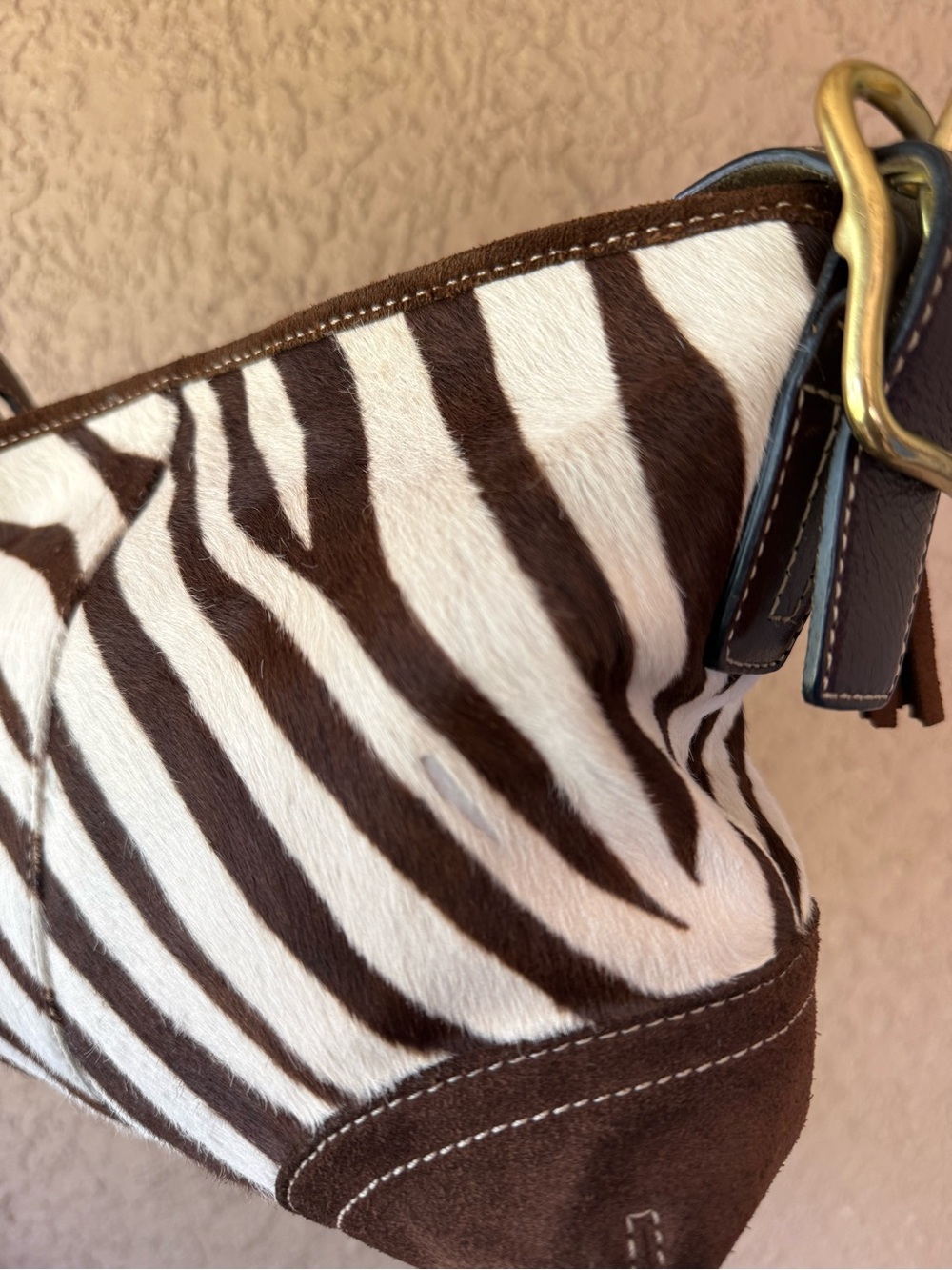*SOLD*Coach east west Zebra calf hair Bag - Picture 6 of 11